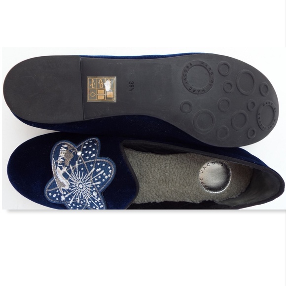 New MARC JACOBS Blue Space Smoking Slippers 39.5 - Picture 8 of 8